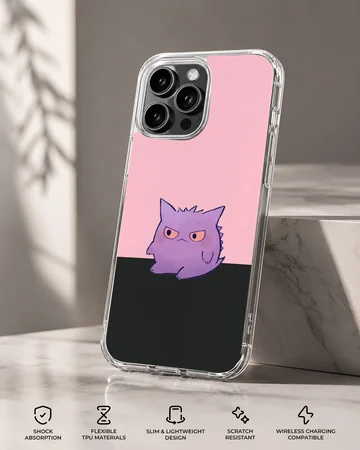 Gengar cartoon design on phone case — Specs