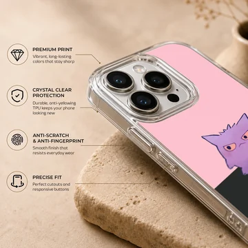 Gengar cartoon design on phone case — Info