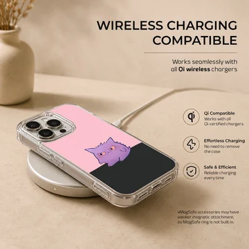 Gengar cartoon design on phone case — Charging