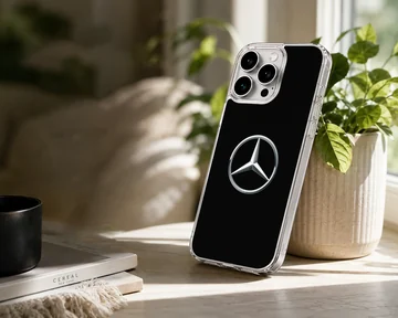 Sleek German car logo design on phone case — Lifestyle