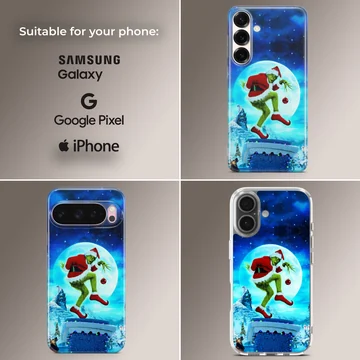 Grinch303-2 cartoon design on phone case — Collage