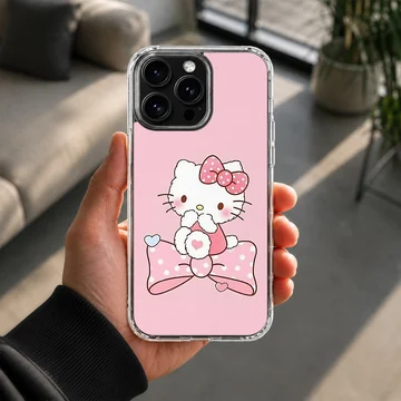 Cute Hello Kitty with bow phone case design — Lifestyle