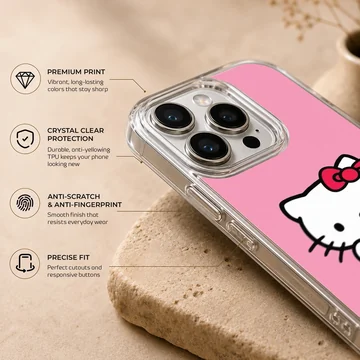 Hello Kitty holding a strawberry on phone case — Info
