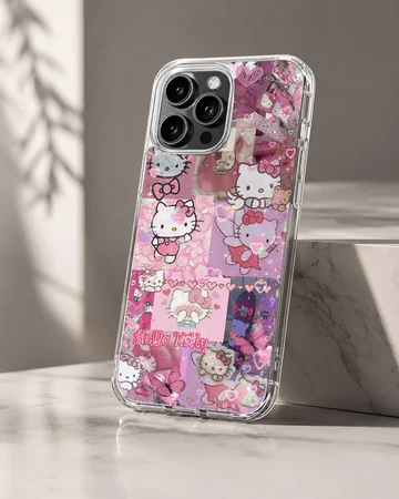 Hello Kitty playful collage design on phone case — Hero