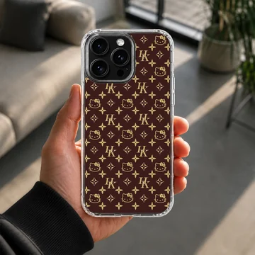 Phone case featuring Hello Kitty pattern in repeating design — Lifestyle