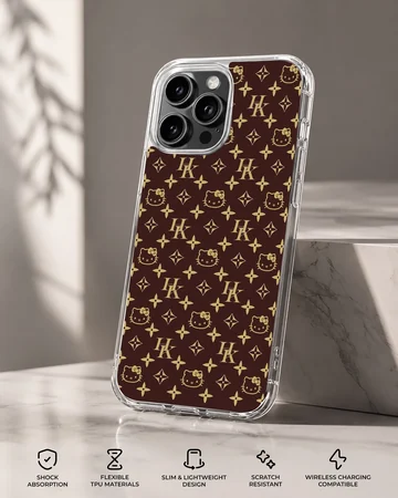 Phone case featuring Hello Kitty pattern in repeating design — Specs