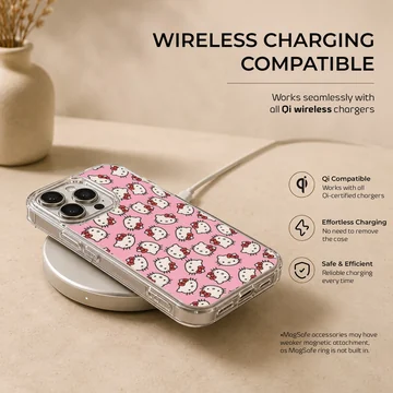 Playful Hello Kitty cartoon pattern phone case — Charging