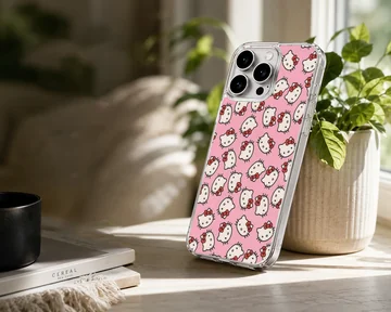 Playful Hello Kitty cartoon pattern phone case — Lifestyle
