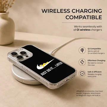 Homer Simpson Just Do It Later cartoon phone case — Charging