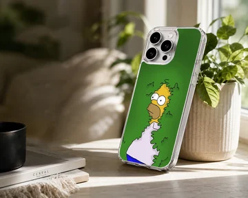 Homer Simpson cartoon image on phone case showcasing nostalgic fun. — Lifestyle