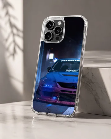 JDM car with night lights phone case — Hero