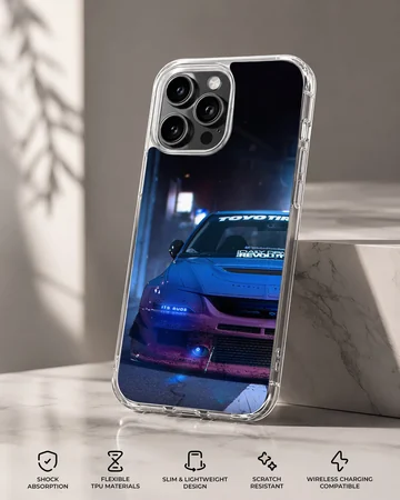 JDM car with night lights phone case — Specs