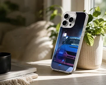 JDM car with night lights phone case — Lifestyle