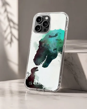Jurassic Park dinosaur silhouette design phone case — Hero