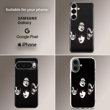 KISS band faces artwork phone case — Collage