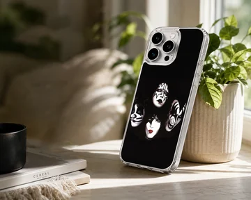 KISS band faces artwork phone case — Lifestyle
