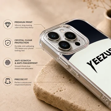 Kanye West Ye phone case with bold Yeezus graphic — Info