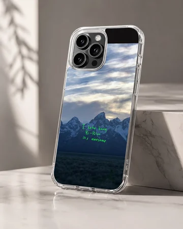 Kanye West Ye inspired phone case with mountain design — Hero