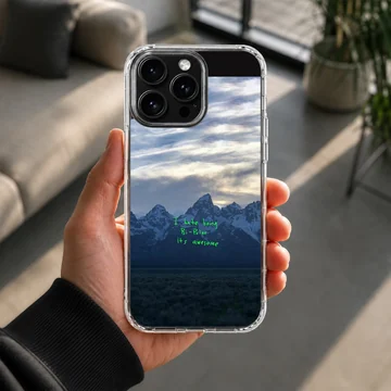 Kanye West Ye inspired phone case with mountain design — Lifestyle