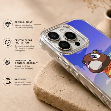Kanye Ye West inspired cartoon art phone case — Info