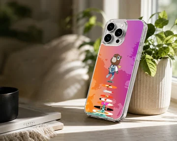 Kanye Ye West digital illustration on phone case — Lifestyle