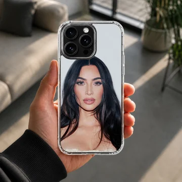 Kim Kardashian phone case with celebrity-inspired design. — Lifestyle