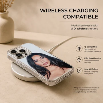 Kim Kardashian phone case with celebrity-inspired design. — Charging