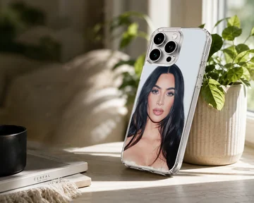 Kim Kardashian phone case with celebrity-inspired design. — Lifestyle