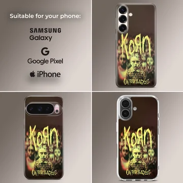 Korn Untouchables album artwork phone case with iconic characters. — Collage