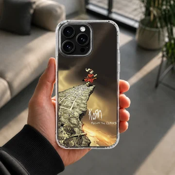 Korn Follow the Leader album art on phone case — Lifestyle