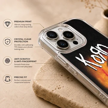 Korn themed phone case with bold artwork — Info