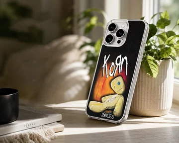 Korn themed phone case with bold artwork — Lifestyle