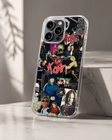 Korn band collage design on phone case — Hero