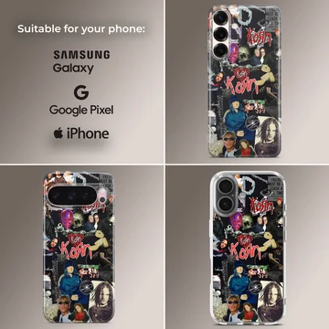 Korn band collage design on phone case — Collage