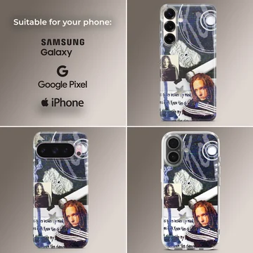 Korn themed collage design phone case with bold graphics. — Collage