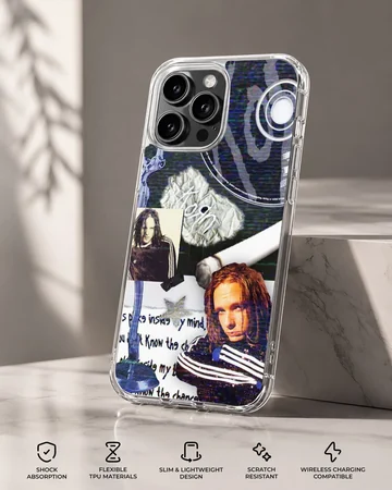 Korn themed collage design phone case with bold graphics. — Specs