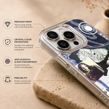 Korn themed collage design phone case with bold graphics. — Info