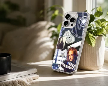 Korn themed collage design phone case with bold graphics. — Lifestyle