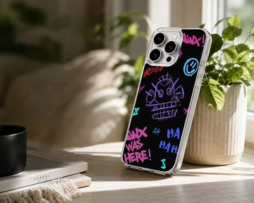 A phone case featuring League of Legends graffiti art and character motifs. — Lifestyle
