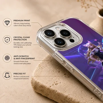 League of Legends Hero digital illustration on phone case — Info
