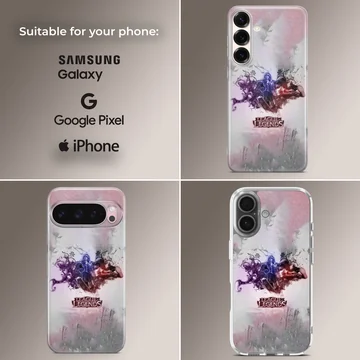 Digitally illustrated League of Legends hero artwork on phone case — Collage