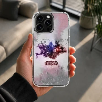 Digitally illustrated League of Legends hero artwork on phone case — Lifestyle