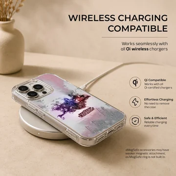 Digitally illustrated League of Legends hero artwork on phone case — Charging
