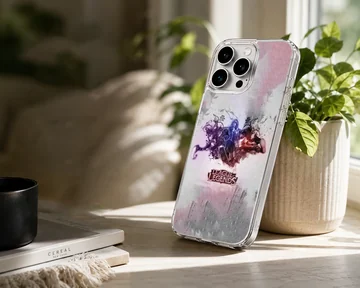 Digitally illustrated League of Legends hero artwork on phone case — Lifestyle
