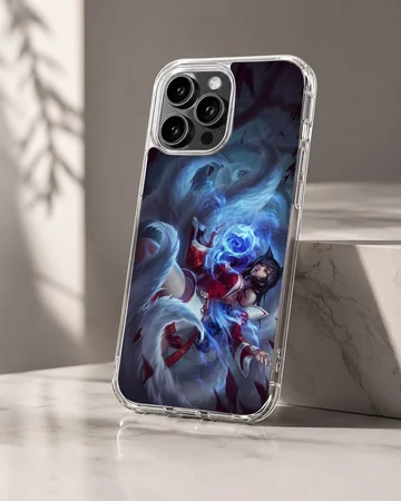 Digitally illustrated League of Legends hero on phone case — Hero