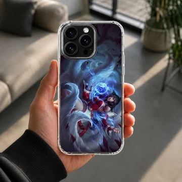 Digitally illustrated League of Legends hero on phone case — Lifestyle