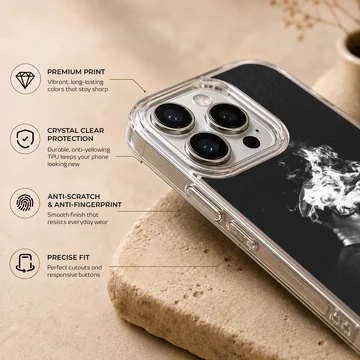 Lebron James portrait with MVP text on phone case — Info