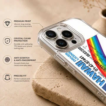 Bold McLovin ID design on a phone case featuring colorful typography. — Info