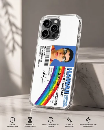 McLovin ID design on phone case, featuring iconic ID style. — Specs