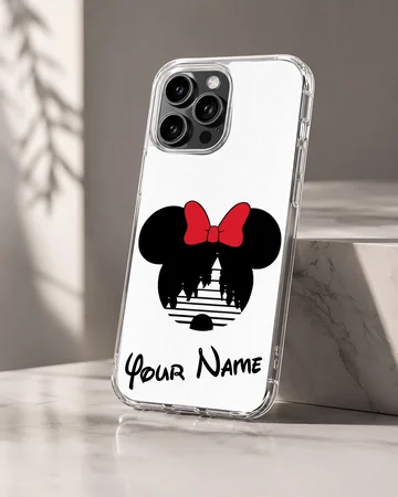 Minnie Custom design with personalized name on the phone case. — Hero